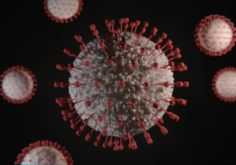 COVID-19 virus model with spikes